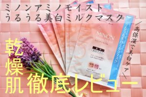 ミノンアミノモイスト「うるうる美白ミルクマスク」の効果は?乾燥肌が肌荒れ・美白のWケアパックの口コミを検証してみた
